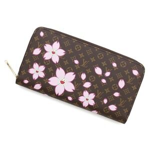 Louis Vuitton LV Zippy Wallet between Takashi Murakami